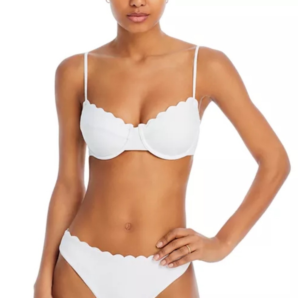 Ramy Brook Leyla Scalloped Bikini Top